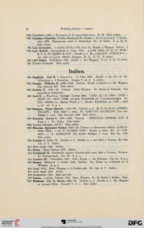 [Italien, Schweiz, Niederlande] (Nr. 802-906)