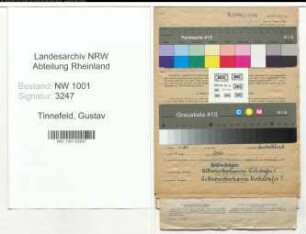 Entnazifizierung Gustav Tinnefeld, geb. 15.05.1917 (Bueroangestellter)