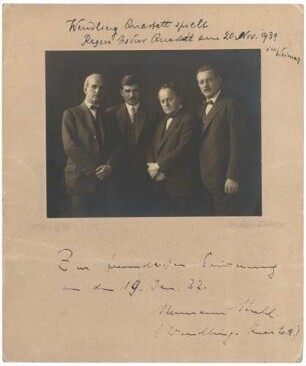 Carl Wendling mit dem Stuttgarter Wendling-Quartett