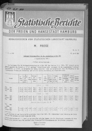 Hamburger Preisindexziffern für die Lebenshaltung im März 1962 : Lfd. Nr. 13