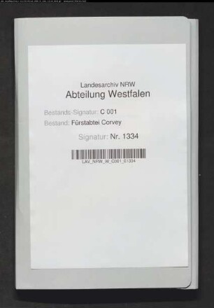 Braunschweig gegen Corvey wegen der Straße über Albaxen-Stahle bzw. Lüchtringen nach Holzminden