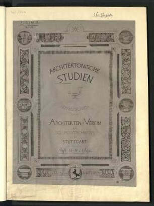 1874-77: Architektonische Studien