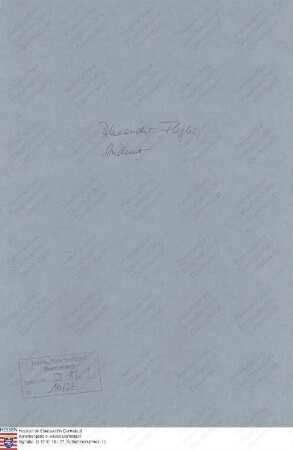 Flegler, Alexander, Student