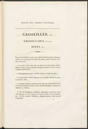 Groseiller. Duh. Grossularia. Tournet. Ribes. Lin.