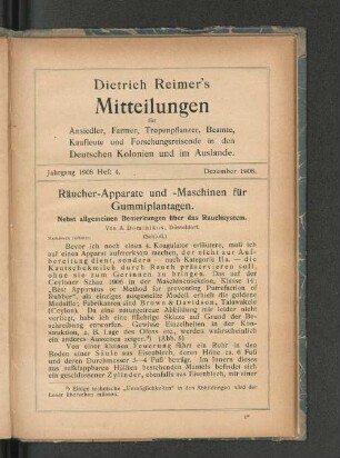 Heft 4., Dezember 1908