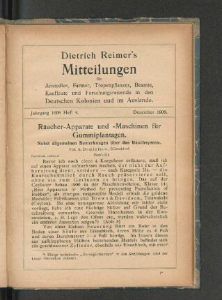 Heft 4., Dezember 1908