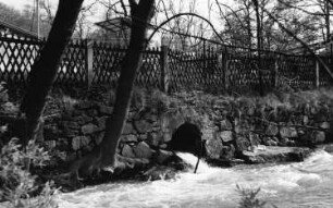 Triebischtal-Roitzschen. Neidmühle, Austritt des Mühlengrabenwassers in die Triebisch