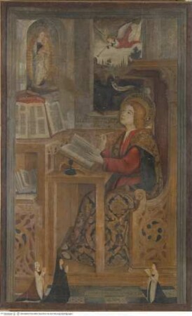 Johannes der Evangelist am Schreibpult