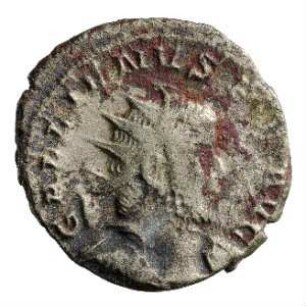 Münze, Antoninian, 258 - 259 n. Chr.