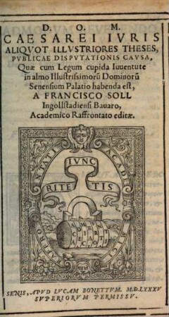 Caesarei iuris aliquot illustriores theses