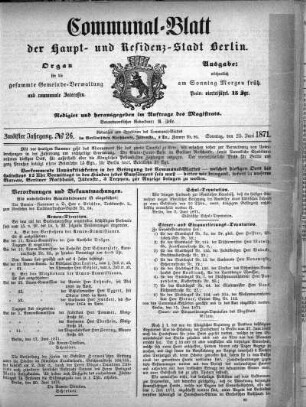 1871,26: No. 26, 25. Juni 1871