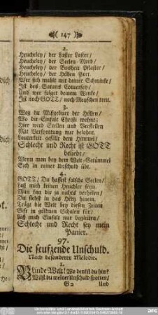 97. Die seufzende Unschuld.