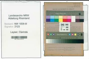 Entnazifizierung Clarinda Leyser , geb. 19.11.1908 ()