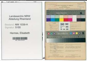 Entnazifizierung Elisabeth Hermes , geb. 01.07.1886 (Lehrerin)