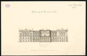 Wettbewerb Museumsinsel, Berlin: Antikes Museum: Seitenansicht