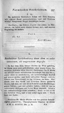 Bescheidene Zurückweisung eines eben so unbescheidenen , als ungerechten Angriffs