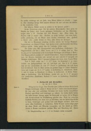3. Aufmarsch und Grenzschutz