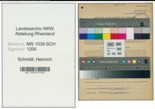 Entnazifizierung Heinrich Schmidt , geb. 27.04.1892 (Baeckermeister)