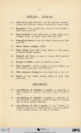 Meubles (Nr. 47-80)