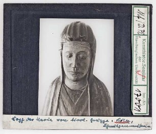 Köln, Schnütgen-Museum: Kopf der Maria aus Sonnenburg
