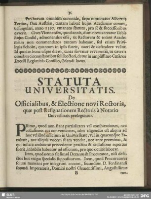 Statuta Univerisitatis