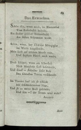 Das Erwachen