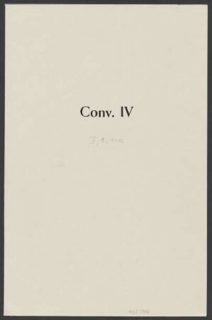 Convolut IV