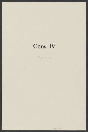 Convolut IV