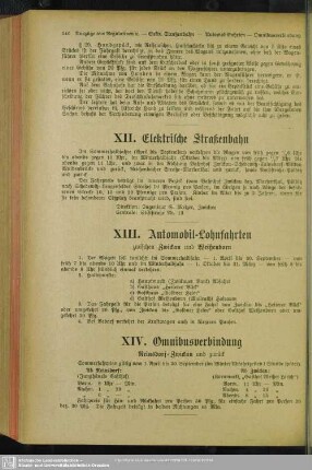 XIV. Omnibusverbindung