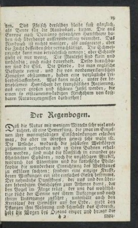Der Regenbogen.