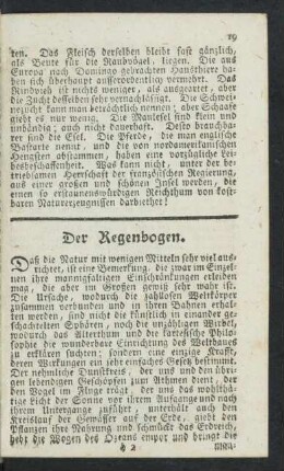 Der Regenbogen.