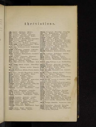 Abréviations.