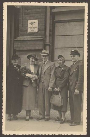 Ansichtskarte Hochzeit, Köpenicker Straße 2