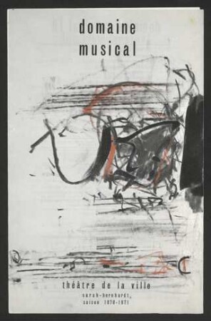 Programmheft: domaine musical, Saison 1970-1971