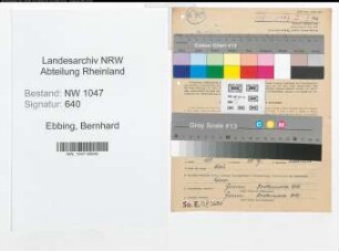 Entnazifizierung Bernhard Ebbing , geb. 04.09.1896 (Expedient)