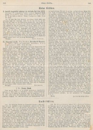 245-246 Kleine Kritiken
