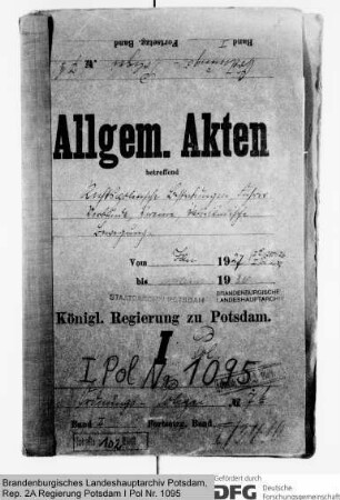 Rechtspolitische Bestrebungen, Führer, Verbände, Vereine, vaterländische Bewegung. Allgemeines