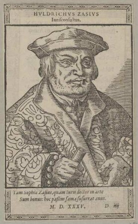 Bildnis des Hvldricvs Zasivs