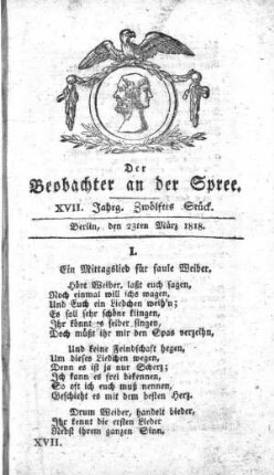 12. Stueck, 23. Maerz 1818