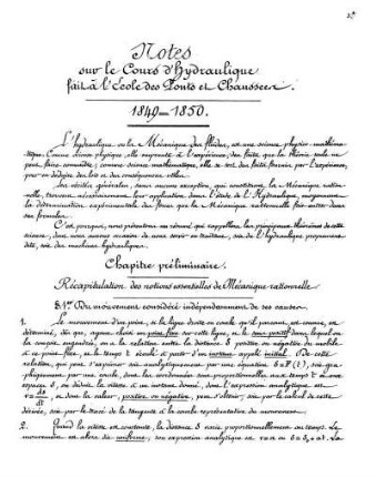 Chapitre préliminaire. Récapitulation des notions essentielles de Mécanique rationnelle.