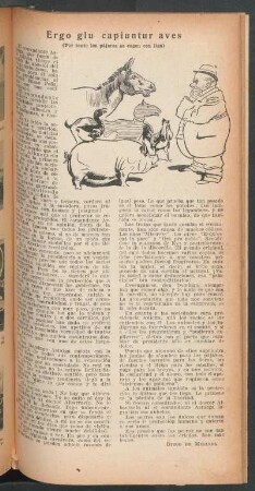 Ergo glu capiuntur aves : (Por tanto los pájaros se cogen con liga)