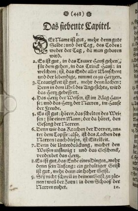 Das siebente Capitel.