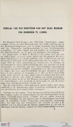 Verslag van den directeur van het Rijks Museum van Oudheden te Leiden