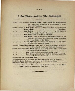 Jahresbericht über die Königliche Studienanstalt zu Zweibrücken : für das Studienjahr ... ; bekannt gemacht am Tage der öffentlichen Preisevertheilung .., 1860/61 (1861)
