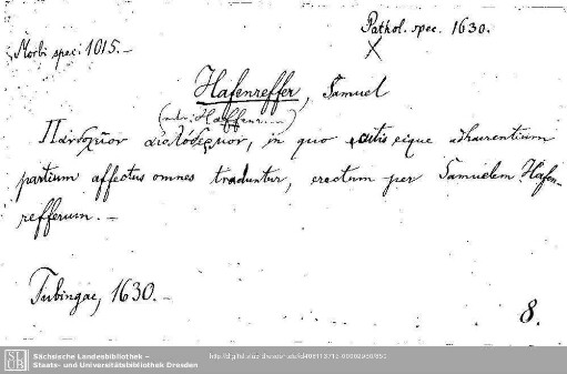 Pathologia specialis 1630