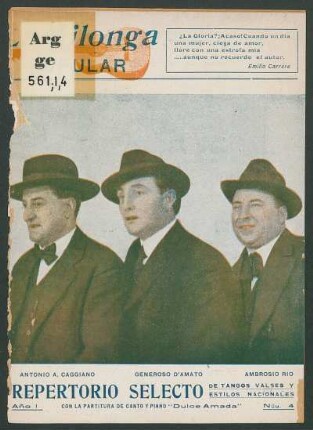 [Fotografía de] Antonio A. Caggiano, Generoso D'Amato y Ambrosio Rio