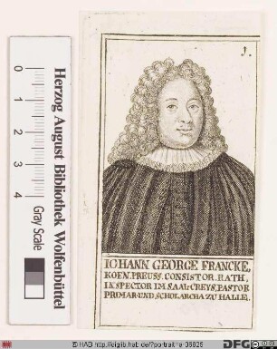 Bildnis Johann Georg Franck(e)