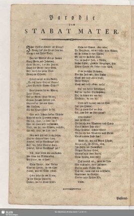 Parodie zum Stabat mater