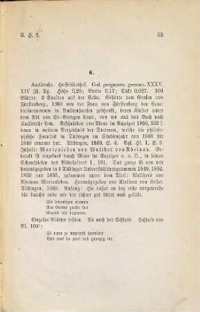 Altdeutsche Handschriften, 6