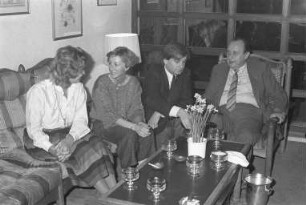 Privatbesuch von Bundesaußenminister Hans-Dietrich Genscher beim ehemaligen FDP-Landesvorsitzenden Jürgen Morlok
